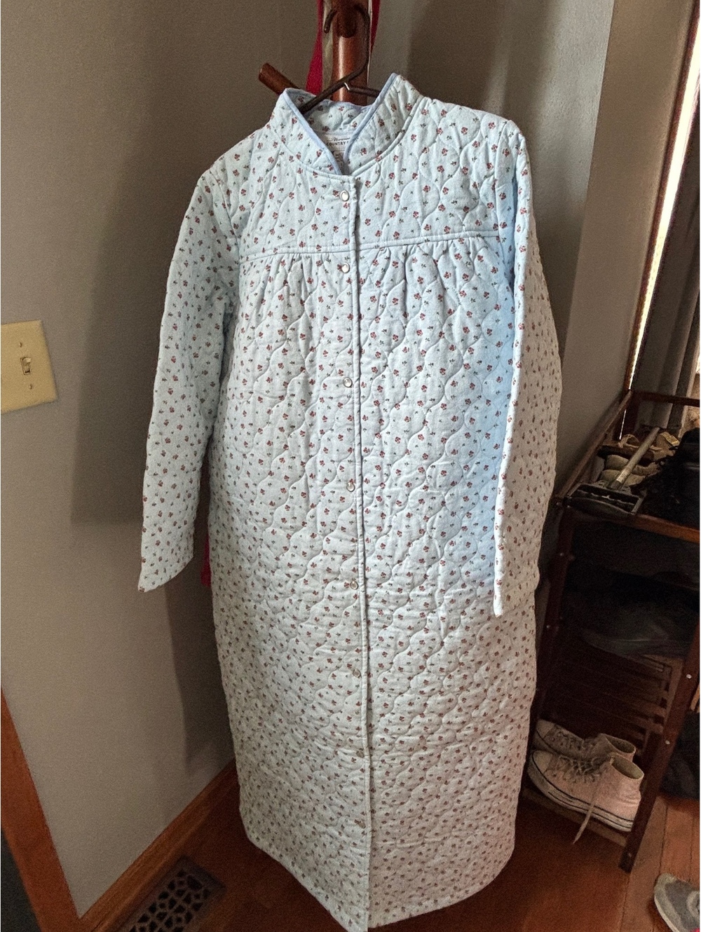 Vermont Country Store long button up robe Large